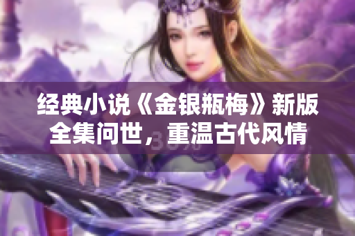 经典小说《金银瓶梅》新版全集问世，重温古代风情