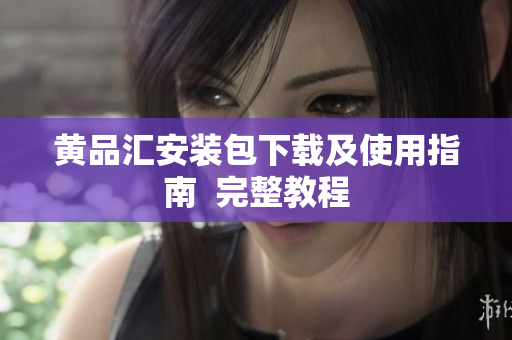 黄品汇安装包下载及使用指南  完整教程