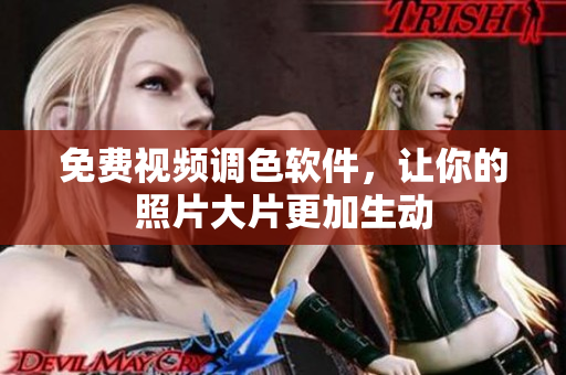 免费视频调色软件，让你的照片大片更加生动
