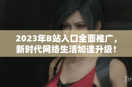 2023年B站入口全面推广，新时代网络生活加速升级！