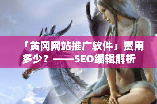 「黄冈网站推广软件」费用多少？——SEO编辑解析