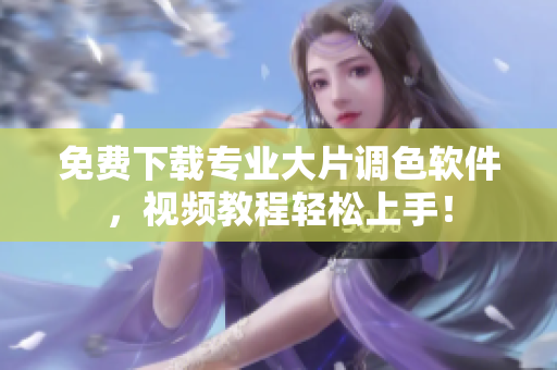 免费下载专业大片调色软件，视频教程轻松上手！