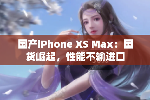 国产iPhone XS Max：国货崛起，性能不输进口