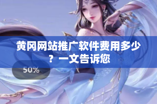 黄冈网站推广软件费用多少？一文告诉您
