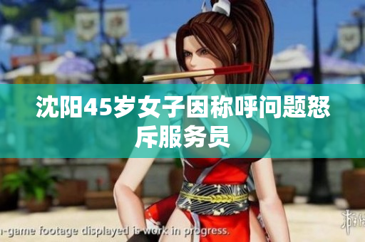 沈阳45岁女子因称呼问题怒斥服务员