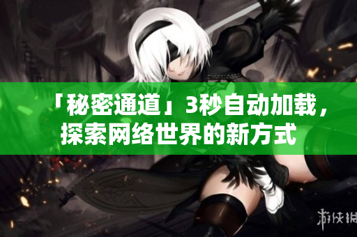 「秘密通道」3秒自动加载，探索网络世界的新方式
