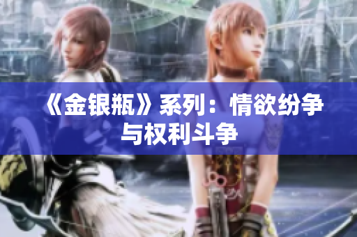 《金银瓶》系列：情欲纷争与权利斗争