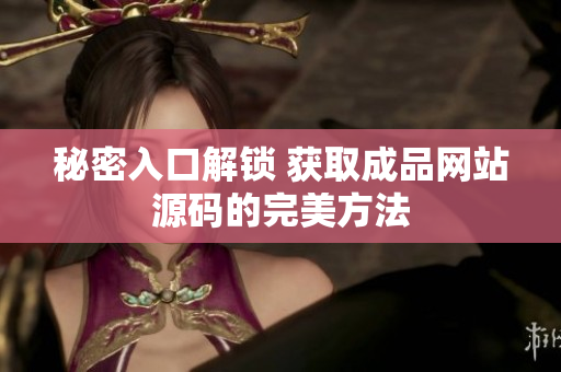 秘密入口解锁 获取成品网站源码的完美方法