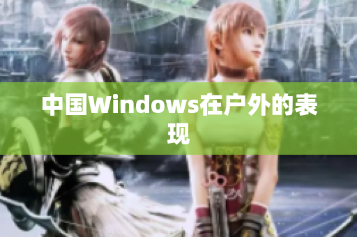 中国Windows在户外的表现