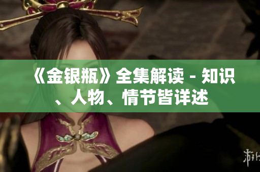 《金银瓶》全集解读 - 知识、人物、情节皆详述