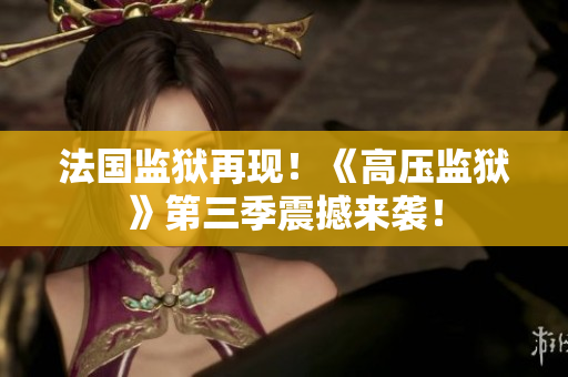 法国监狱再现！《高压监狱》第三季震撼来袭！