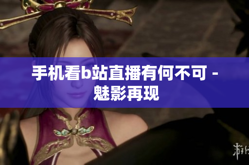 手机看b站直播有何不可 - 魅影再现