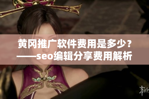 黄冈推广软件费用是多少？——seo编辑分享费用解析