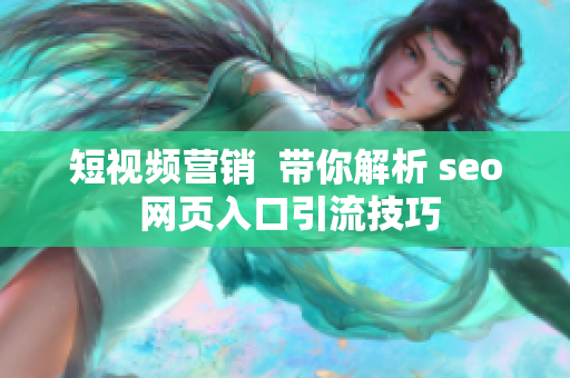 短视频营销  带你解析 seo 网页入口引流技巧
