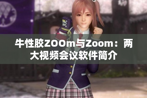 牛性胶ZOOm与Zoom：两大视频会议软件简介