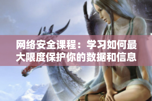网络安全课程：学习如何最大限度保护你的数据和信息