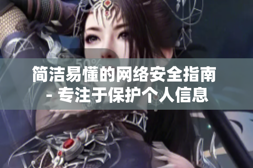 简洁易懂的网络安全指南 - 专注于保护个人信息