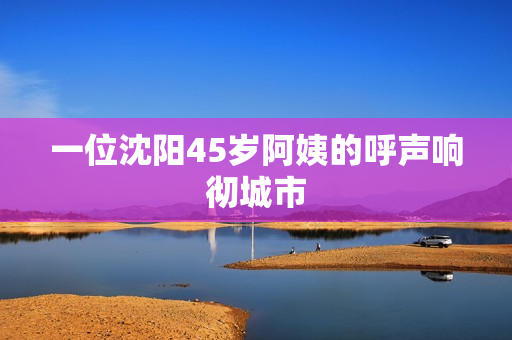 一位沈阳45岁阿姨的呼声响彻城市
