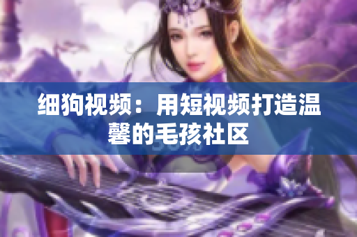 细狗视频：用短视频打造温馨的毛孩社区