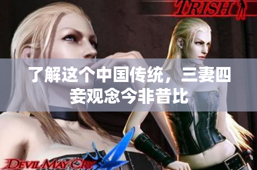 了解这个中国传统，三妻四妾观念今非昔比