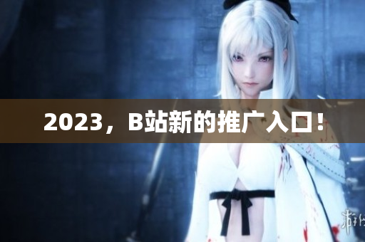 2023，B站新的推广入口！