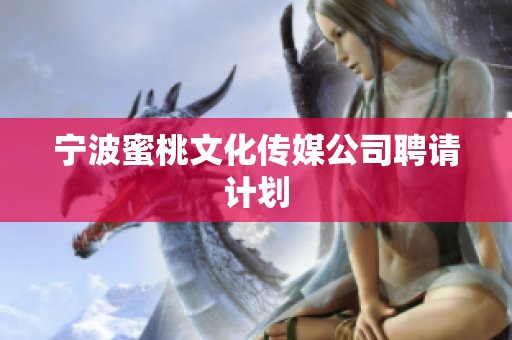 宁波蜜桃文化传媒公司聘请计划