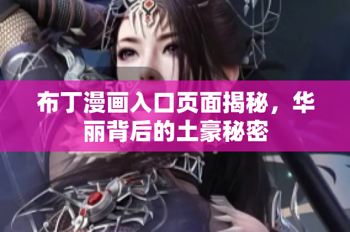 布丁漫画入口页面揭秘，华丽背后的土豪秘密