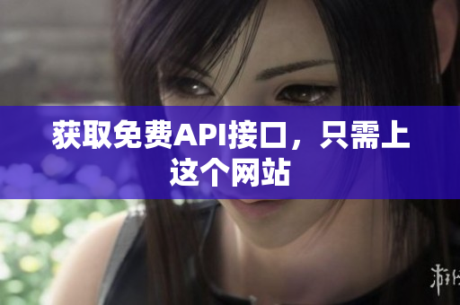 获取免费API接口，只需上这个网站