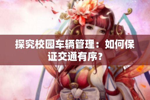 探究校园车辆管理：如何保证交通有序？