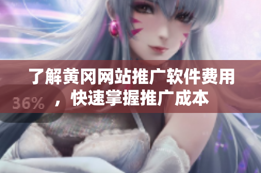 了解黄冈网站推广软件费用，快速掌握推广成本