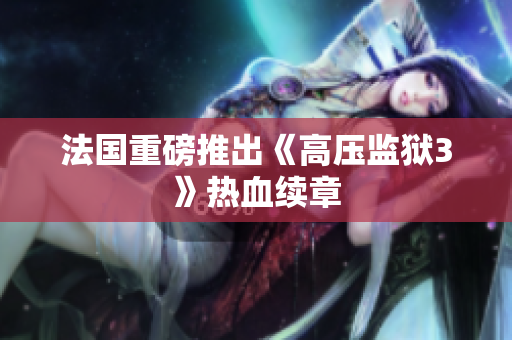 法国重磅推出《高压监狱3》热血续章