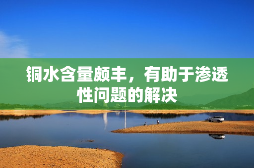 铜水含量颇丰，有助于渗透性问题的解决