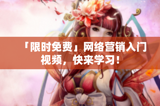 「限时免费」网络营销入门视频，快来学习！