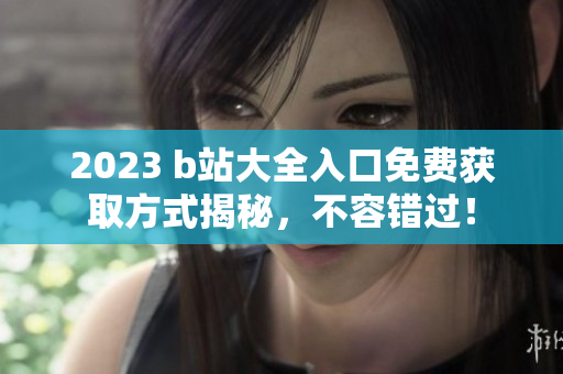 2023 b站大全入口免费获取方式揭秘，不容错过！
