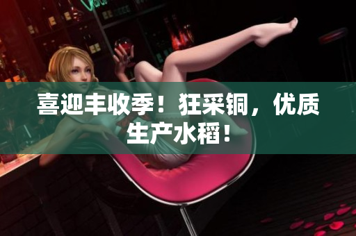 喜迎丰收季！狂采铜，优质生产水稻！