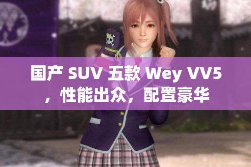国产 SUV 五款 Wey VV5，性能出众，配置豪华