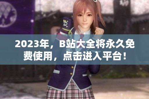2023年，B站大全将永久免费使用，点击进入平台！