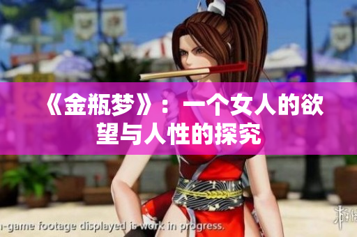 《金瓶梦》：一个女人的欲望与人性的探究