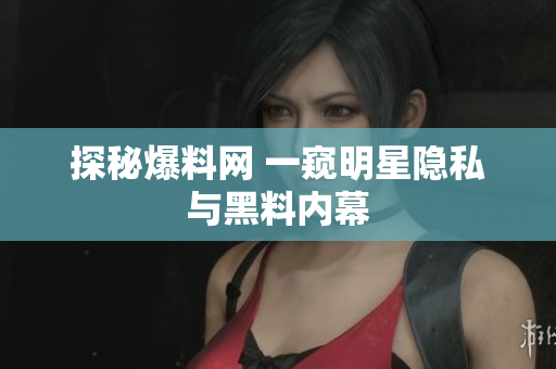探秘爆料网 一窥明星隐私与黑料内幕
