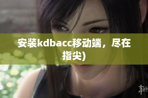 安装kdbacc移动端，尽在指尖)