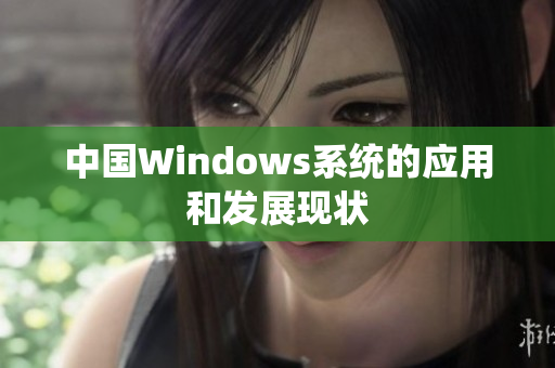 中国Windows系统的应用和发展现状
