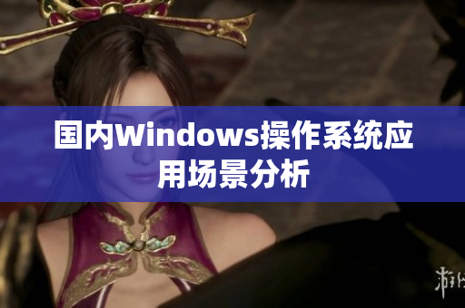 国内Windows操作系统应用场景分析