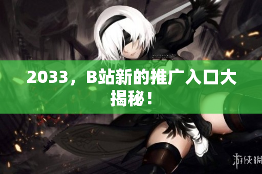 2033，B站新的推广入口大揭秘！