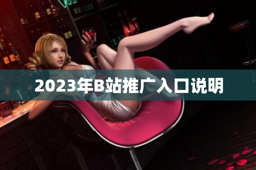 2023年B站推广入口说明