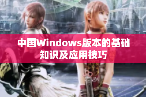 中国Windows版本的基础知识及应用技巧