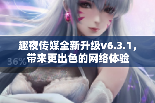趣夜传媒全新升级v6.3.1，带来更出色的网络体验