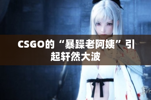 CSGO的“暴躁老阿姨”引起轩然大波