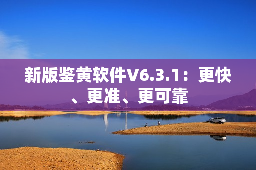 新版鉴黄软件V6.3.1：更快、更准、更可靠