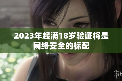 2023年起满18岁验证将是网络安全的标配