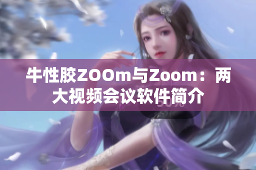 牛性胶ZOOm与Zoom：两大视频会议软件简介